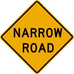 Narrow Road Sign